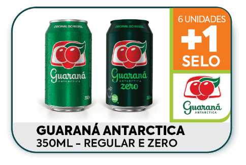 Guaraná Antarctica 350ml - Regular e Zero