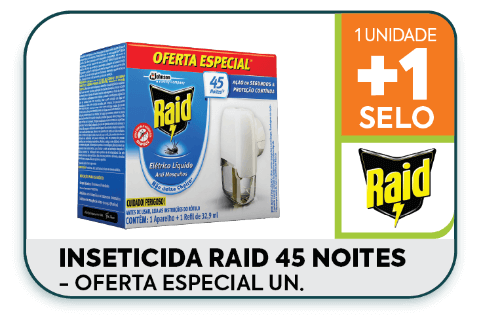 Inseticida Raid 45 Noites - Oferta Especial un.