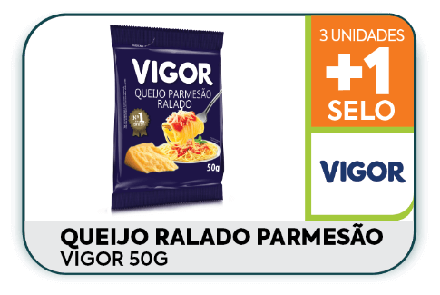 Queijo Ralado Parmesão Vigor 50g